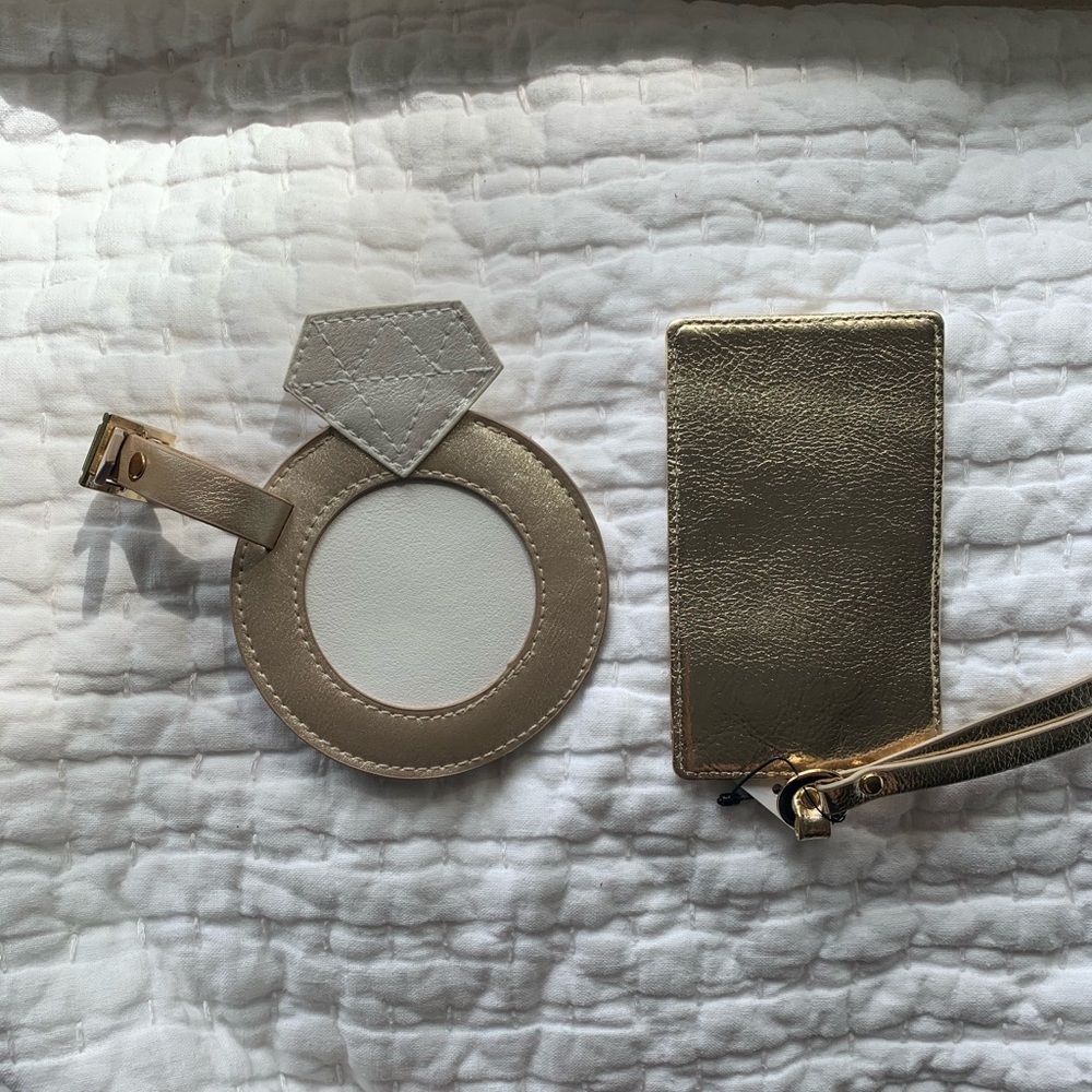 Bridal themed luggage and identification tags